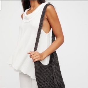 We The Free Swing It Cowl Waffle Knit Top